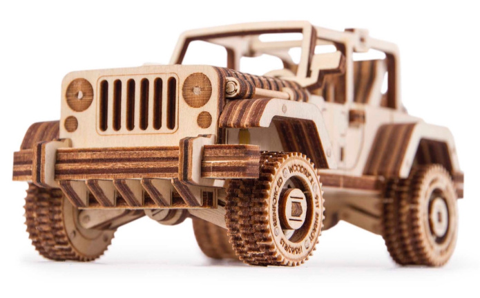 Puzzle 3D z drewna Jeep Safari Wood Trick